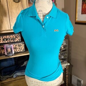 Le Tigre Blue Polo Shirt - Small NWT